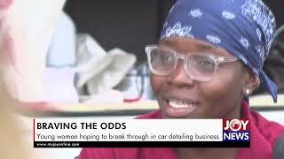 Braving the Odds: Young woman hoping to break through in car detailing business