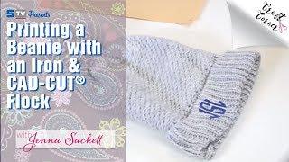 Printing a Beanie with an Iron & CAD-CUT® Flock | Craft Corner