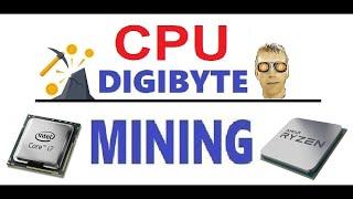 CPU Digibyte DGB Mining Tutorial - Every Coin Counts