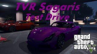 GTA5 TVR Sagaris Test Drive + VisualV ENB