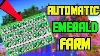 Minecraft 1.20 - AUTOMATIC EMERALD FARM Tutorial (Java/Bedrock)