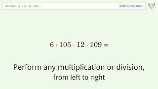 Master Order of Operations: Solve 6*105*12*109= Step by Step!