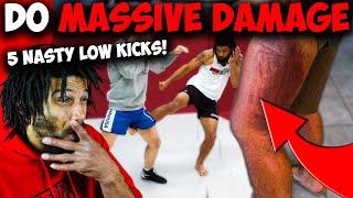 5 Low Kick Strategies For MMA Fighting | Coach Kajan Johnson