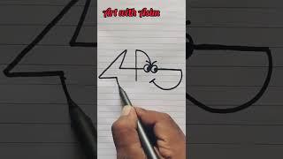 shark drawing tutorial || great white shark drawing || how to draw a shark #shorts