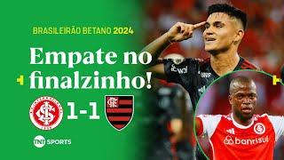 ALCARAZ CRAVA, MAS VALENCIA EMPATA NO FIM! INTERNACIONAL 1 X 1 FLAMENGO | BRASILEIRÃO BETANO