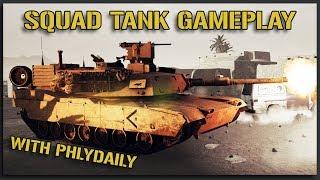 M1 ABRAMS ENGAGES ENEMY T72 (Ft. PhlyDaily) - Squad V12 Gameplay