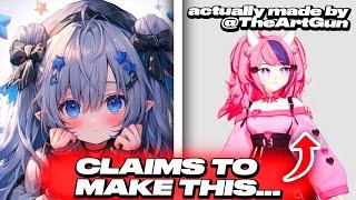 Pre-Debut Vtuber STEALING Art From BIG Vtubers