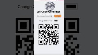 QR Code Generator | React Project | #coding #project #code #reactjs #shorts #mustwatch #javascript