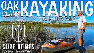 7 mile EPIC Kayak Adventure in Oak Island NC | we fished to cook & eat what we catch | Sunset 