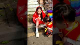 छोटी बच्ची ने दवाई लगाई  #shorts