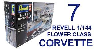 Revell 1/144 Flower Class Corvette full build with Pontos detail set Part 7