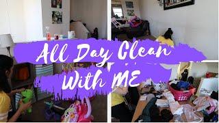 ALL DAY CLEAN WITH ME || CLEANING MOTIVATION 2019 || KRISTEN LEAH AND FAMILY