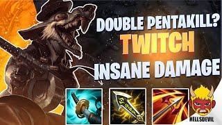 WILD RIFT | DOUBLE PENTAKILL TWITCH? INSANE DAMAGE! | Challenger Twitch Gameplay | Guide & Build