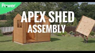 Power Apex Garden Shed Assembly Timelapse