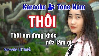 Thôi Karaoke - Nhạc Sống Hay Tone Nam (Dm) - Karaoke Lê Thiết