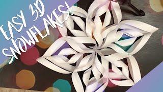 How to: Make Easy 3D Paper Snowflakes!