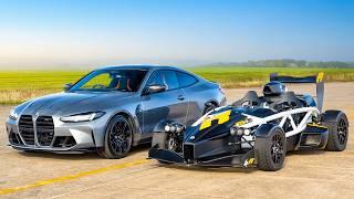 BMW M4 v Ariel Atom 4R: DRAG RACE