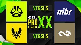 ESL PRO LEAGUE SEASON 20 - PLAYOFF - M80 vs MIBR | Team Vitality vs Eternal Fire