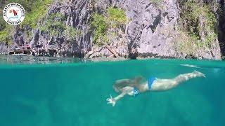 THE CLEAREST LAGOON ON EARTH TWIN LAGOON in PALAWAN Philippines