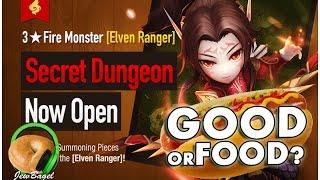 SUMMONERS WAR : Adrian the Fire Elven Ranger Secret Dungeon - Good or Food?