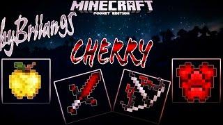 CHERRY 16X TEXTURE PACK PVP AND UHC FOR MINECRAFT POCKET EDITON 0.16.X/0.17.0/1.0.0