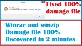 How to Repair RAR/ZIP Files after Archive Corrupt or Damage