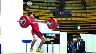 Shakhzod Khudayberganov (77) - 138kg & 141kg Snatches @ 2016 Asian Junior Championships