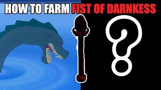 How To FARM FISTS Of DARKNESS FAST In Roblox Blox Fruits!