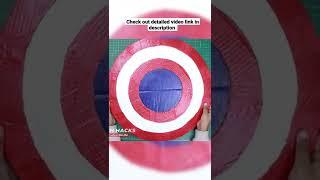 How To Make Captain America Shield With Cardboard | Do It Yourself | Sparsh Hacks | #shorts