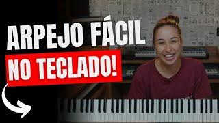 Arpejo fácil com as duas mãos no teclado!