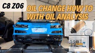 C8 z06 oil change on the cheap with oil analysis