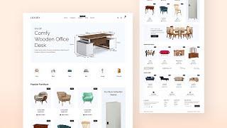 Create A Responsive Furniture Website Design using HTML CSS And JavaScript