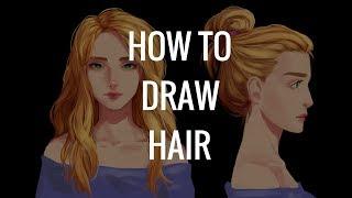 Как рисовать волосы | HOW TO DRAW HAIR I Paint tool Sai