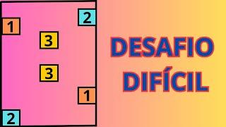 Desafio Difícil - ligue 1 com 1, 2 com 2 e 3 com 3 sem cruzar as linhas.