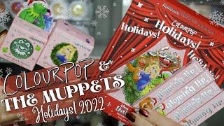 NEW ColourPop + THE MUPPETS Holiday 2022 Collection | Close Ups, Swatches + Comparisons