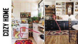 Boho kitchen. kitchen decor ideas. Interior design. Bohemian style.