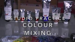 TUTORIAL. Oil painting colour mixing tutorial, from the studio.