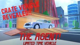 NEW CRATE VEHICLE REVEALED!! THE AGENT LIMITED TIME ONLY!! (ROBLOX JAILBREAK)