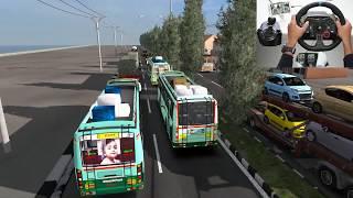 SETC bus driver try to overtake Rush TNSTC bus driver | Extreme bus drivers | Euro truck simulator 2