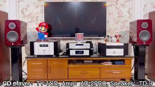 Tonewinner AD-2PRO/AD-3PRO Hi-Fi amplifier and TY-I30/TY-1CD and TD-2/TD-9/TD-S6 sound demo feedback