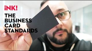 What is a standard business card size