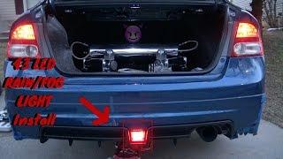 Installing the Rear 43 Led Rain/Fog light on the Mugen Rear Lip  ️ | 2011 Honda Civic Si