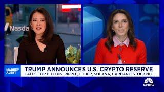 Trump announces U.S. strategic crypto reserve including bitcoin, Solana, XRP and more