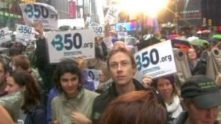 350.org in Times Square, Oct 24 2009