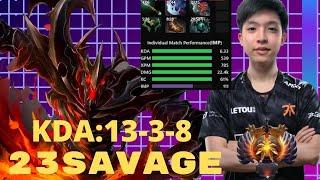 23savage - Shadow Fiend Pro - 9kmmr (Player Perspective) Dota 2 Pro Gameplay