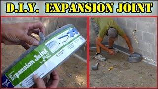 DIY Concrete Expansion Joint for basement floors & more with Plymouth Foam Expansion Joint