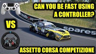 What is it Like Playing Assetto Corsa Competizione on Controller vs a Wheel?