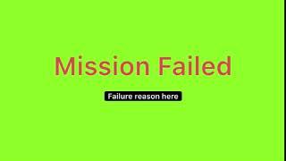 GTA V “Mission Failed” green screen effect + sound