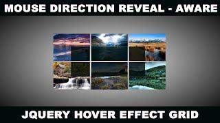 Direction reveal - Mouse Direction Aware jQuery Hover Effect Plugin