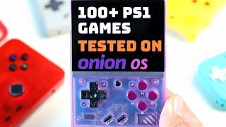 100+ PS1 Games Tested on MIYOO MINI PLUS - ONION OS